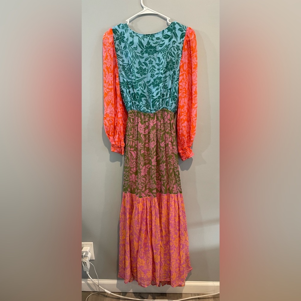Farm Rio Colorblock Printed Maxi Dress - Picture 9 of 15